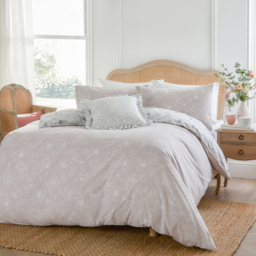 Bella Reversible Floral Duvet Cover Set - Natural / Superking - thumbnail 4