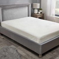 Sherpa Fleece Fitted Sheet - Cream / King