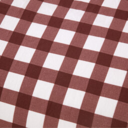 Catriona Gingham Duvet Set - Burgundy / Superking - thumbnail 5