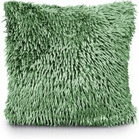 Shaggy Chenille Cushion - Sage