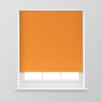 A.Unique Home Premium Trimmable Thermal Blackout Roller Window Blind - Orange / 120cm x 170cm