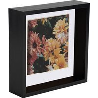 "3D Deep Box Photo Frames - 8 x 8"" with 6 x 6"" Mount - BlackWhite - Black" - thumbnail 1