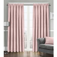 Semi Pattern Dimout Curtain Pair - Blush Pink / 46cm / 72cm - thumbnail 1