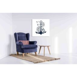 Everyone Needs Vitamin Sea - Wrapped Canvas Graphic Art Print - Black / 101cm - thumbnail 2