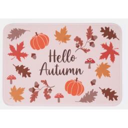 Autumnal Halloween Cosy Washable Anti Slip Indoor Doormat - Natural - thumbnail 2