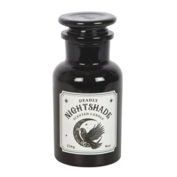 Mystic Raven Deadly Nightshade Candle Gothic Apothecary Scent - Black - thumbnail 4
