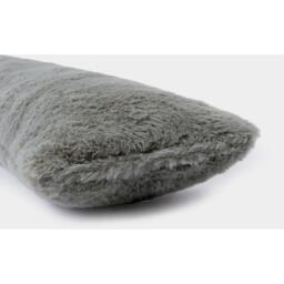 Faux Fur Textured Door Draught Excluder Draft Insulator - Grey - thumbnail 2