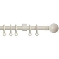 Exenteable Metal Curtain Pole 13-16mm - Cream / 150 - 280 cm