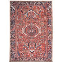 Persian Style Washable Area Rug - Terracotta / 80cm x 150cm - thumbnail 1
