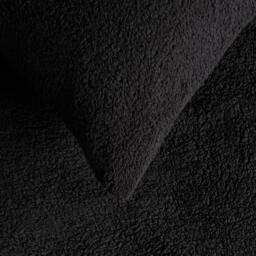 Pack of Teddy Fleece Pillowcases - Black / 2 - thumbnail 2