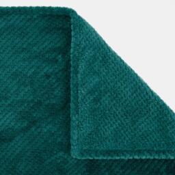 Waffle Honeycomb Mink Throw - Teal / 200cm - thumbnail 2