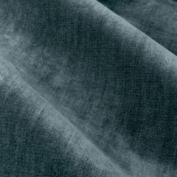 Heavy Chenille Velvet Pencil Pleat Curtains - Marine / 229cm - thumbnail 4