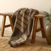 Harlech Woven Reversible Throw - Brown