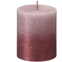 Rose Red Bolsius Rustic Metallic Candle (80 x 68mm) - Rose Red