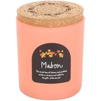 Mabon Apple Wheel of the Year Candle Autumn Equinox Vegan Burn - Peach