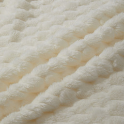 Beige Polyester Throw Blanket - Beige / 230cm - thumbnail 3