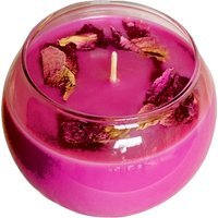 Peony Scented Organic Wax Bowl Candle - Pink