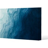 abstract blue liquid fluid Canvas Print - Blue / 91cm / 61cm - thumbnail 1