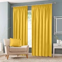 Blackout Curtains Pencil Pleat - Yellow / 66in / 90in