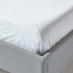200 Thread Count Egyptian Cotton Flat Sheet - White / Superking - thumbnail 3