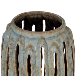 Capella Lantern Candle Holder Elegant Indoor Outdoor Decor - Brown - thumbnail 2
