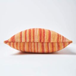 Cotton Chenille Tie Dye Cushion Cover - Orange / 60cm - thumbnail 3