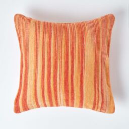 Cotton Chenille Tie Dye Cushion Cover - Orange / 60cm - thumbnail 2
