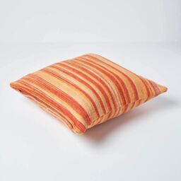 Cotton Chenille Tie Dye Cushion Cover - Orange / 60cm - thumbnail 4