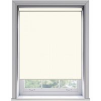 No Drill Thermal Blackout Roller Blind (170cm Drop) - Cream / 65cm