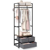 Clothing Garment Rack - Brown
