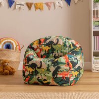 Kids Bean Bag Chair, Childrens Beanbag for Girls and Boys - Dinosaurs