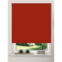 Thermal Blackout Roller Blinds - Red / 80cm