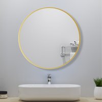 Round Gold Framed Wall Mirror - Gold / 40cm - image 1
