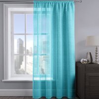Shimmering Voile Panel - Teal / 90in - image 1
