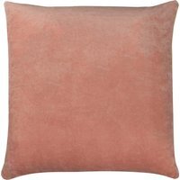 Tanda Velvet Cushion - Pink-Ochre / Feather