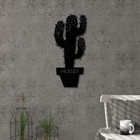 Hugz Theme  Wall Art Metal Decorative Object - Black - Black - thumbnail 1