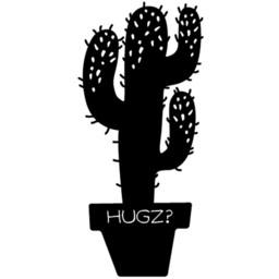 Hugz Theme  Wall Art Metal Decorative Object - Black - Black - thumbnail 2