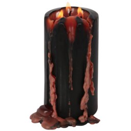 Vampire Blood Pillar Candle - Black and Red - thumbnail 3