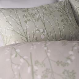 Willow Branch Duvet Set - Sage / Superking - thumbnail 5