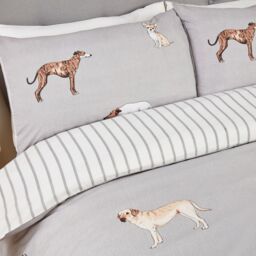 Paws  Tails Microfibre Duvet Set King Grey - Grey - thumbnail 3