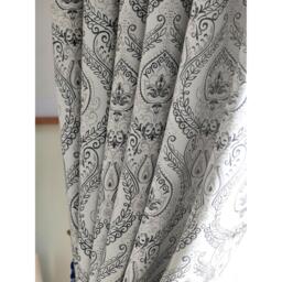 Victoria Room Darkening Ring Top Curtains - Silver / 168cm / 229cm - thumbnail 2