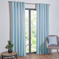 Taylor Blackout Eyelet Curtains - Duck Egg / 168cm / 137cm - image 1