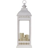 White Gold Brushed LED Lantern - image 1