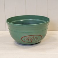 Green Round Love Heart Tree Bowl Recycled Plastic Planter - Green