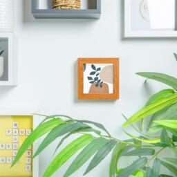 "4x4"" 3D Box Photo Frame Pack of 2 - Brown" - thumbnail 5