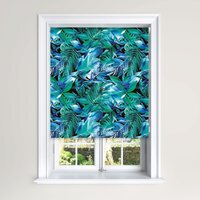 Ruth Palm Blackout Roller Blinds Easy Fit Child Safety Included - Green / 60W x 140H cm