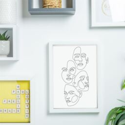 "3D Shadow Box Frames with A5 Mount - A4 (8"" x 12"") - White - Pack of 2 - Black" - thumbnail 5