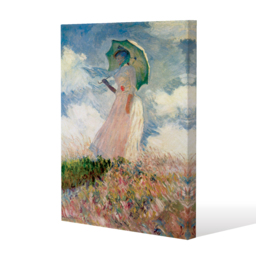 Claude Monet - Woman With A Parasol  Canvas print - Blue / 101cm / 152cm - thumbnail 2