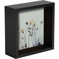 "6x6"" 3D Deep Box Photo Frame - Black" - thumbnail 1