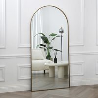 Anax Full Length Arch Mirror 170x80cm - Gold - thumbnail 1